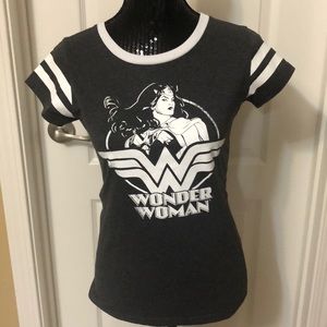 Dark Grey and white Wonder Woman t-shirt